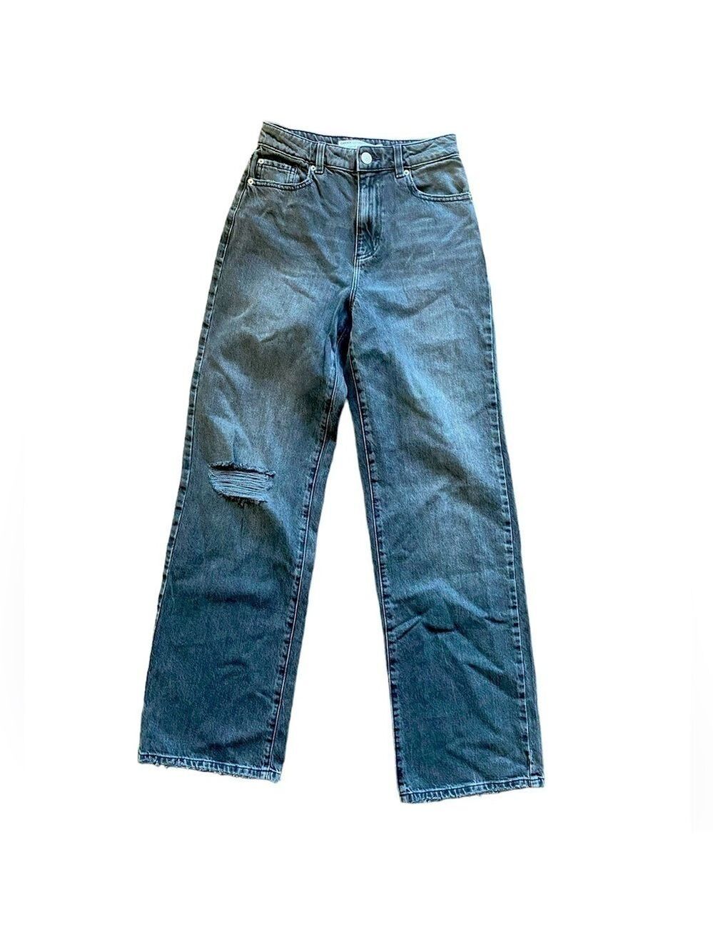 Garage Black Denim Wide Leg Jeans Size 1